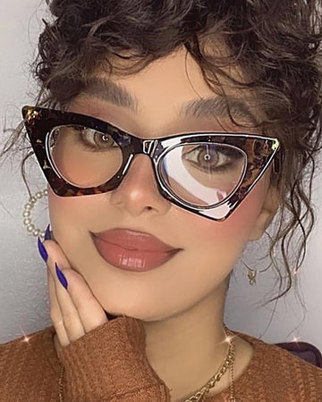 1Pair Retro Cat Eye Frame Sunglasses